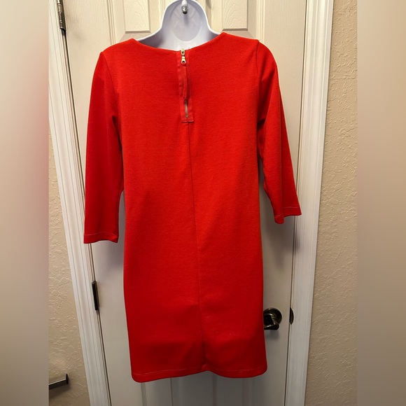 Red H&M 3/4 sleeve mini dress - Picture 3 of 3